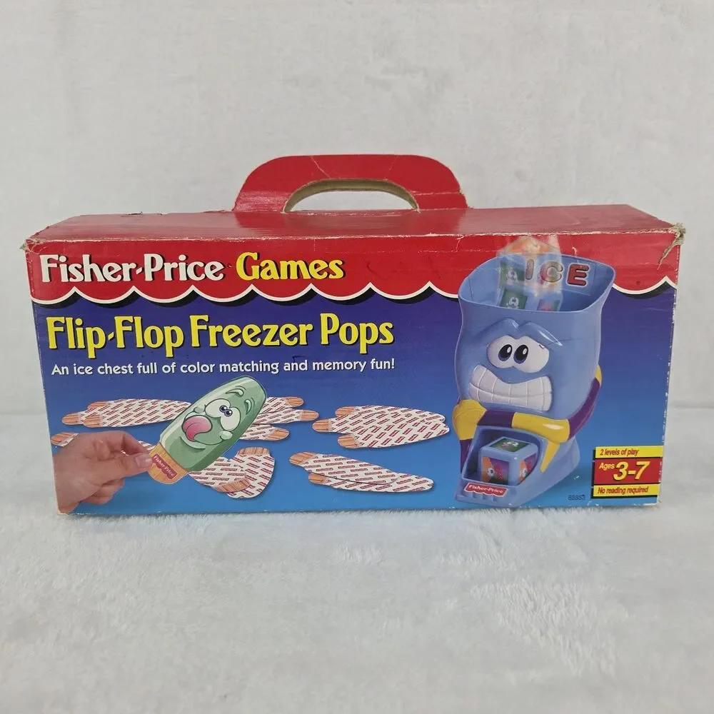Vintage 1998 Fisher-Price Flip-Flop Freezer Pops Memory Game Complete